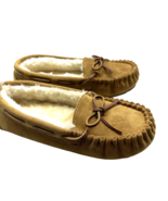 Unbranded Moccasins Size 9 Women Brown Warm Faux Suede Fuzzy Insoles Hou... - £16.05 GBP