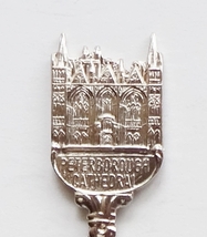 Collector Souvenir Spoon Great Britain UK England Peterborough Cathedral Figural - £11.98 GBP