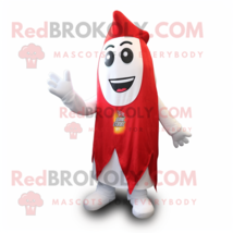 White Bottle of ketchup mascot costume character dressed with Denim Shorts and W - £1,039.04 GBP