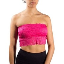 No Boundaries Long Line Lace Bandeau Size MEDIUM Fuchsia Burst NEW - £7.91 GBP