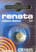 Renata Batteries CR1025 3V Lithium Coin Cell Battery (1 Pack) - £4.48 GBP