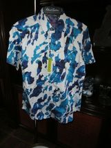 Robert Graham Chambers  Colorful Short Sleeve - Men's Classic Fit Medium Size image 3