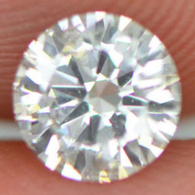 Round Shape Diamond White Loose 0.53 Carat F/SI1 Real Natural Enhanced Certified - £467.62 GBP