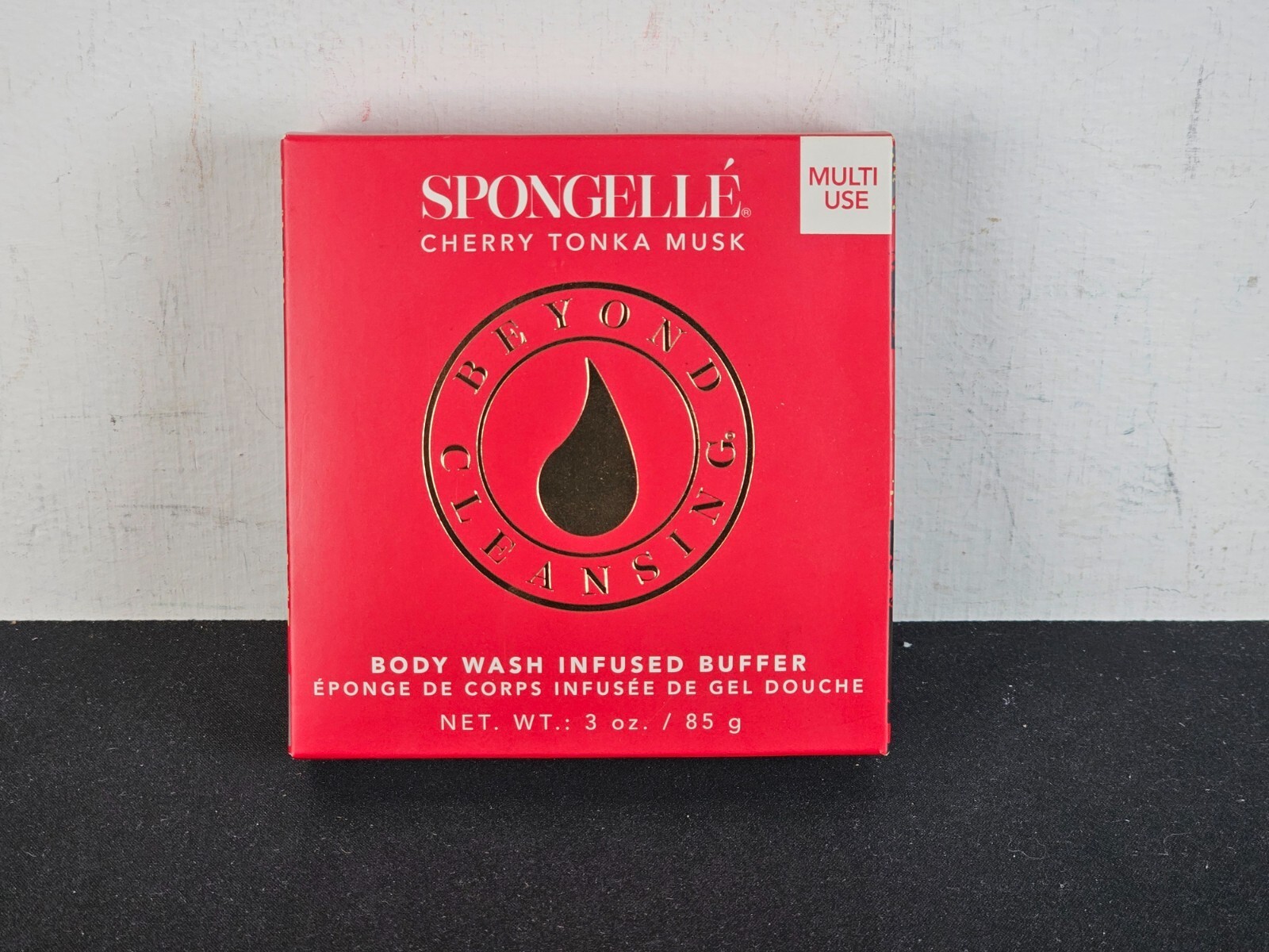 Spongelle Cherry Tonka  Musk Sponge Body Wash Infused Buffer New Sealed - $8.86
