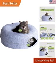 Peekaboo Cat Cave for Multiple &amp; Large Cats Up to 30-45 Lbs, Scratch Det... - $143.43