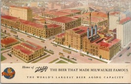 Beer Advertising Home of Schlitz Milwaukee Famous and Fine Brewery Postcard W11 - £10.97 GBP