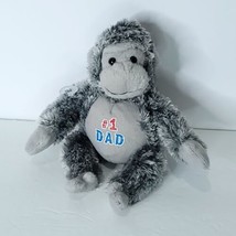 Ty Pops #1 Dad Grey Monkey Plush Ape Stuffed Animal Gorilla Fathers Day  - £14.27 GBP
