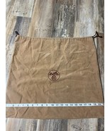 Hermes Brown Dust Bag Auth W 21 xH 19 in. Storage Drawstring Fast ship - €38,32 EUR