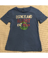 Vtg Disneyland Resort Yth Girl&#39;s S Knit Top Glittered Peace Shirt Disney... - $13.96 CAD