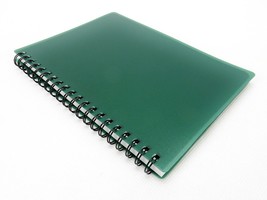 5&quot; X 7&quot; Spiral Notebook, Double Wire Binding, Green Plastic Cover, 70 Sh... - £5.35 GBP