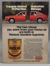 Vintage Magazine Ad Print Design Advertising Texaco Havoline Motor Oil - £27.29 GBP
