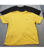Lot of 2 Carhartt T-Shirt Mens XL Multicolor Cotton Loose Fit Crew Neck ... - $29.30