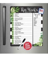 Farmhouse Greenery Magnetic Meal Planner | Weekly | Calendar &amp; Planners - $27.15 CAD