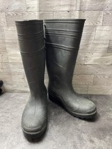 Lacrosse Tall Rain Boots Youth Women  4 M Shoes Gray Green Brown RubberL... - $24.57