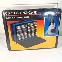 Vintage Wal-Mart 30 CD Carrying case Tote Black Compact Disc Carry Shoul... - €59,99 EUR