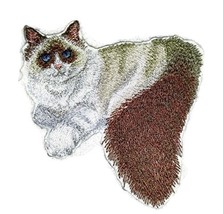Amazing Custom Cat Portraits[Ragdoll Cat ] Embroidered Iron On/Sew Patch [4.5&quot; x - £10.36 GBP