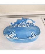 Mallory Ceramics Blue Trinket Dish With Lid - £18.64 GBP