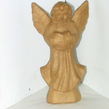 PAPER MACHE ANGEL w/book  ready to paint and decorate (sew rm clst) - $5.40