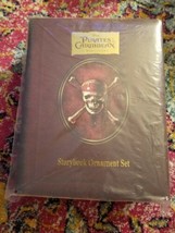 6 Disney Pirates of the Caribbean Ornaments StoryBook At World&#39;s End Set SEALED - £70.97 GBP