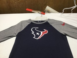 The Nike TEE Shirt Men Small 3/4 Sleeve T-shirt Athletic Cut Houston Texans NFL - £10.11 GBP
