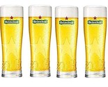 Heieneken Signature Beer Glasses - 16 Ounce - Set of 4 - £47.73 GBP