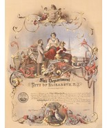 9457.Decoration Poster.Room interior.Victorian Fire Dept.Elizabeth New Jersey - £13.40 GBP - £42.31 GBP