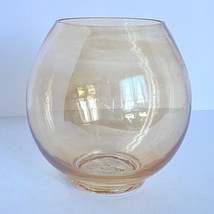 Rare Vintage Marigold Carnival Glass 5” Delicate Fish Bowl Terrarium Bub... - $34.95