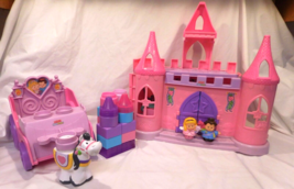 Little People Palace Castle Dance N Twirl Playset Sounds + Royal Carriag... - £15.65 GBP