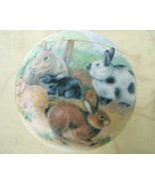 CABINET Knobs Knob W/ Bunnies Bunny Farm Wildlife - $98.25 MXN