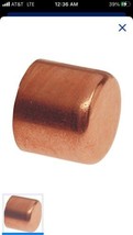Fourteen (14) 1/4” Copper Tube Caps Sweat/Solder - £19.91 GBP