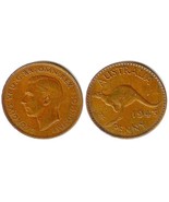 1943 George VI Australia One Penny - £3.86 GBP