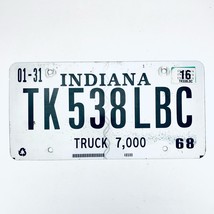 2016 United States Indiana Randolph County Truck License Plate TK538LBC - £13.23 GBP