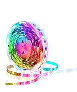 50ft LED Strip Lights 5050 Music Sync Bluetooth Room Light Remote - $215.14 MXN