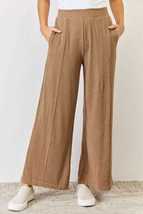 RISEN Mocha Brown Ultra Soft Wide Leg Pants - $29.00