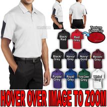Mens Moisture Wicking Color Block Performance Polo Golf Shirt XS-XL 2X 3... - £14.13 GBP+
