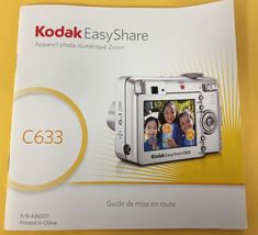 Kodak C633 Digital Camera Manual/User's Guide - $8.09