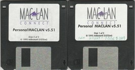 Personal Maclan v5.51 by Miramar Systems ~ Lot of 2 ~ 3.5 Software Disks... - €20,28 EUR