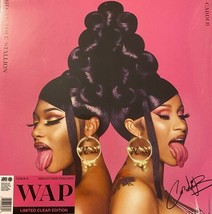 Cardi B Megan Thee Stallion WAP Signed Clear Vinyl  Limited Edition - $59.99