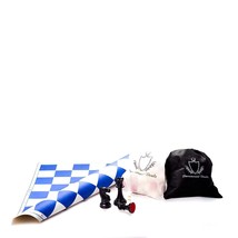 20&quot;x 20&quot; Professional Vinyl Chess Set (Fide Standards)- with 2 Extra Que... - £46.59 GBP