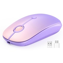 Type C Wireless Mouse, Usb C Macbook Wireless Mouse Dual Mode 2.4G Cordless Mice - £30.83 GBP