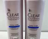 Lot 2 Clear Scalp &amp; Hair Therapy Travel Total Care Nourishing Conditione... - $25.73