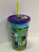 &quot;Mom&#39;s Wild Child&quot; 10 Oz Kids Tumbler Cup W/ Straw Bpa Free Novelty - £7.07 GBP