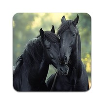 2 PCS Black Horses Coasters - £11.89 GBP
