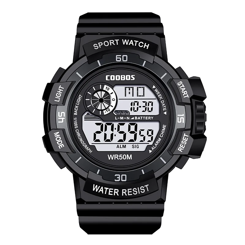 Fashion Men&#39;s LED Digital Watch Date Sport Outdoor Electronic Watch for ... - $16.15