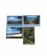LOT OF 4 1980&#39;s POSTCARDS MAUI HAWAII HANA, KENNEDY PROFILE - 1 USED - €8,74 EUR