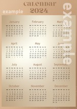 DOffice calendar 2024. Business calendar. Printable Wall Calendar 2024. ... - £0.99 GBP