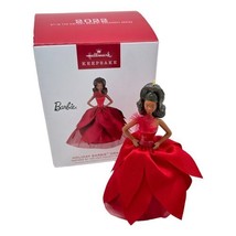Hallmark Keepsake Holiday Barbie Doll Ornament Red 2022 African American New - $29.85