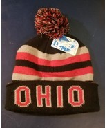 Ohio State Buckeyes Beanie Black Red Winter Hat Adult Unisex R &amp; M Headw... - £9.06 GBP