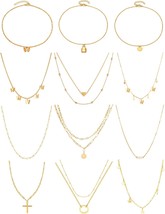 12pcs Chain Gold Bead Necklace - £27.25 GBP