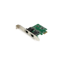 STARTECH.COM ST1000SPEXD4 2 PORT PCIE NETWORK CARD LAN GIGABIT ETHERNET ... - £143.31 GBP